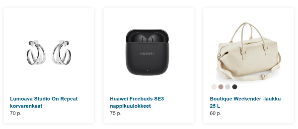 In ASIA’s points store, you can order products for yourself using the points you have accumulated. 